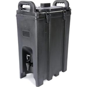 Carlisle FoodService Products Cateraide Insulated Beverage Dispenser with Handles for Catering, Events, Kitchens, And Restaurants, Plastic, 5 Gallons, Black