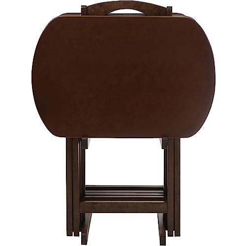 Winsome Wood TV Tray Set : Home & Kitchen, Antique Walnut