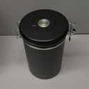 Veken Coffee Canister, 39OZ Large, Airtight Stainless Steel Food Storage Container for 2.2lbs Coffee Beans,Ground, Sugar,Espresso,Rice,Tea,Flour, Cereal,Home Kitchen Pantry Bar Accessories, Gifts,Gray