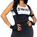 Leg Avenue Women's Sexy Sultry SWAT Team Officer Halloween Costume, Medium