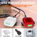 Bike Lights Front and Back Rechargeable USB-C, Waterproof Bike Headlight and Tail Light Set, 6x6 Modes, 60 Hrs Runtime, White + Red