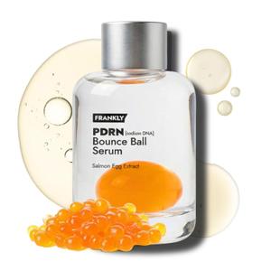 FRANKLY Salmon PDRN Bounce Ball Serum 99% Pure Salmon DNA PDRN for Post Microneedling Recovery, Redness & Damaged Skin Repair | Glass Skin Korean Skincare | Lightweight, Non Sticky | 1.01 fl oz