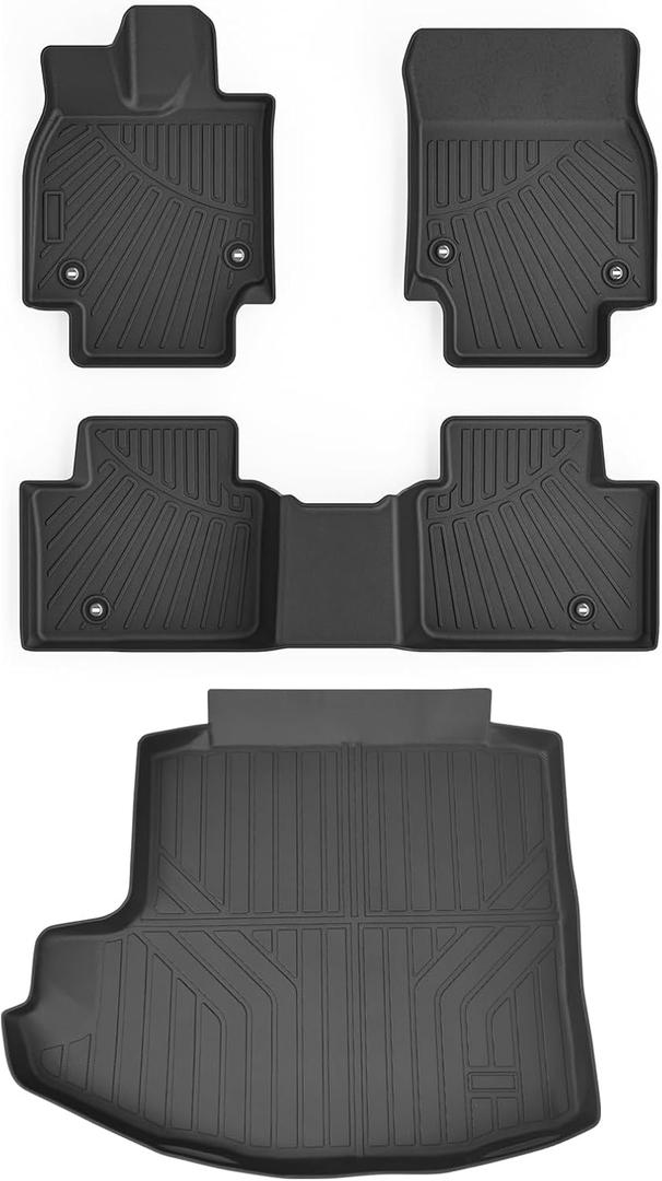 Cartist Floor Mats for Toyota Crown 2023-2025 2026, All Weather Cargo Liner for Crown Accessories, Heavy Duty TPE Car Mats, Car Accessories