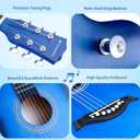 CAHAYA Acoustic Guitar: For Beginner 38 Inch Cutaway All Wood Guitar Starter Kit for Kids Teenager Adults with Guitar bag, Brass strings, Capo, String Pick, Scale Stickers and Cloth CY0354
