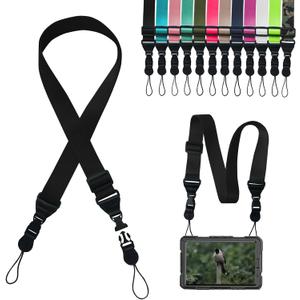 Adjustable Shoulder Strap:Comfortable for iPad Strap Nylon Neck Lanyard for iPad/Samsung Tablet Case,Camera Binocular Crossbody Laptop Luggage Bag (Black)