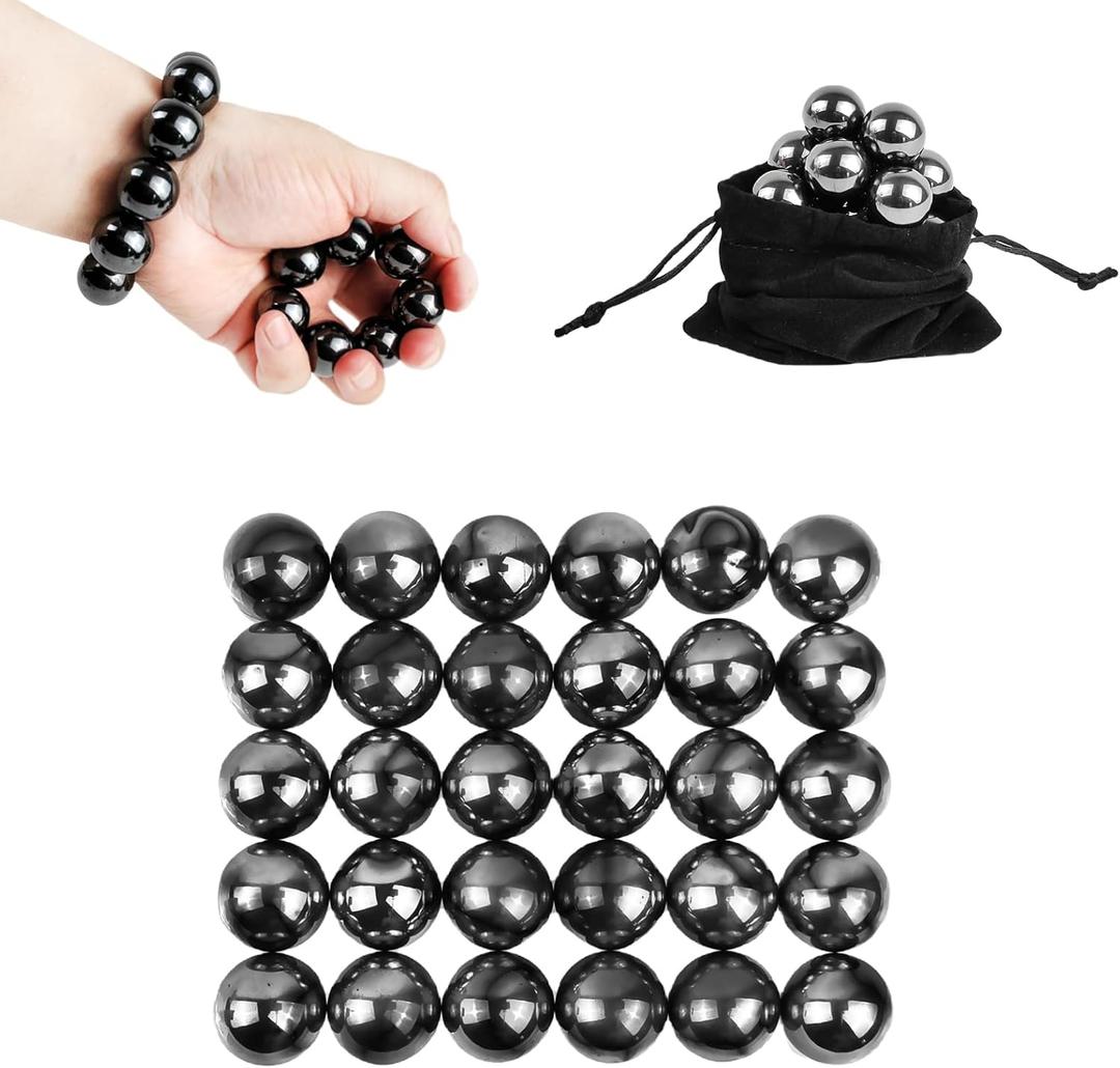 Magnetic Ball Fidget Toy, Adult Fidget Toys, Magnet Balls Can Replace Ferrite Putty, Office Desktop Decoration, Stress Relief, Anti Anxiety Magnetic Balls,Executive Desk Toys (30 Pcs Black)