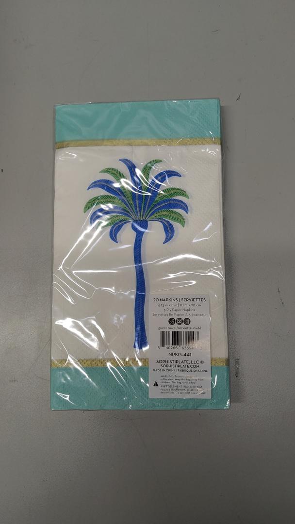 20 Napkins 4.25 X 8 In. 3 Ply Paper Napkins