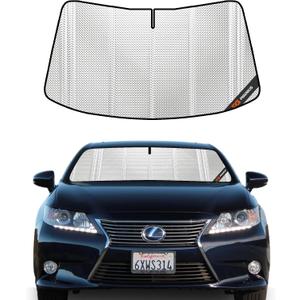 Pigenius Windshield Sun Shade for Lexus ES300h/ES350 2013-2018. Full Coverage Rearview Mirror Shade for Ultimate Protection