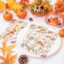 200 PCS Thanksgiving Pumpkin Napkins - 3 Ply Heavy Duty Fall Pumpkin Paper Napkins - Thanksgiving Disposable Hand Towels Napkins for Friendsgiving Table Decor Party Supplies