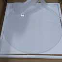 18 inch Round Tempered Glass Table Top with 1/4 inch Thickness & Flat Polished Edge - Clear Surface & Scratch Resistant - Ideal for Dining Room, Kitchen, Patio & Round Coffee Tables