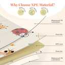 Foldable Baby Play Mat for Floor, 79x71 Extra Large Baby Play Mat for Crawling, Waterproof & Non-Toxic Foam Floor Mats, Portable Soft Foam Playmat for Babies 6-12 Months, Infants &Toddlers (Dragonfly) | Extra Large, Waterproof, Non-Toxic, Portable