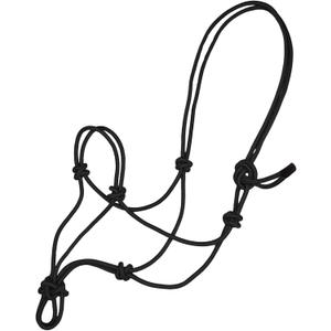 Premium Rope Halter for Horses, Durable Hand-Tied Adjustable Nylon Horse Headcollar with Knots for Trail Riding, Lightweight & Strong Equestrian Western Tack