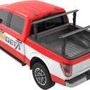 TRUMGETA Ladder Rack for Truck, 800 LBS Capacity Truck Bed Rack, 19"-25" Height-Adjustable Aluminum Truck Ladder Racks, Fit for Large-Size Pickup Ford F150/Ram 1500/Chevy Silverado/Sierra No Bed Rails