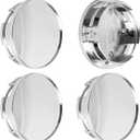 2.5Inch 63MM Wheel Center Caps for Dodge RAM 1500 Rim Hub Caps 6KF18TRMAA, Pack of 3 (Chrome, Outer 63MM, Inner 56MM, Easy DIY Installation)