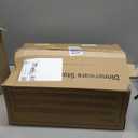 Hard Shell China Storage Containers – 5 Piece Set for Storing Dinner Plates, Salad Plates, Mugs, Quilted Dividers for Safe Moving and Seasonal Storage, Grey with Brown Edging