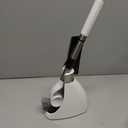 simplehuman Toilet Brush with Caddy, Stainless Steel, White