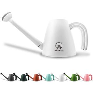WhaleLife Indoor Watering Can for House Bonsai Plants (2.0L, White)