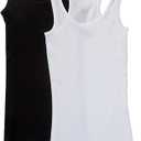 4 Pack Zenana Women's Ribbed Racerback Tank Tops, S