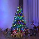  5Ft Pre-Lit Artificial Christmas Tree Hinged 150 LED Lights