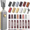 Laminate Floor Repair Kit with Heat Pen, 11 Color Wood Vinyl Floor Furniture Repair Kit Linoleum Repair Hard Wax Touch Up Marker Cover Scratches, Stains, Cracks, Holes for Door, Cabinet, Table.