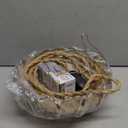 Plug in Pendant Light Hanging Lights with in Cord Mid Century Modern Gold Hanging Lamp Flower Glass Amber Vintage Dimmable Chandelier Ceiling Fixture for Living Room,Kitchen,Boho