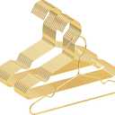 VWV Gold Hanger, 20 Pack 9.84 Inch Kids Baby Metal Hanger, Sturdy Baby Hangers for Wardrobe, Space Saving Toddler Hangers