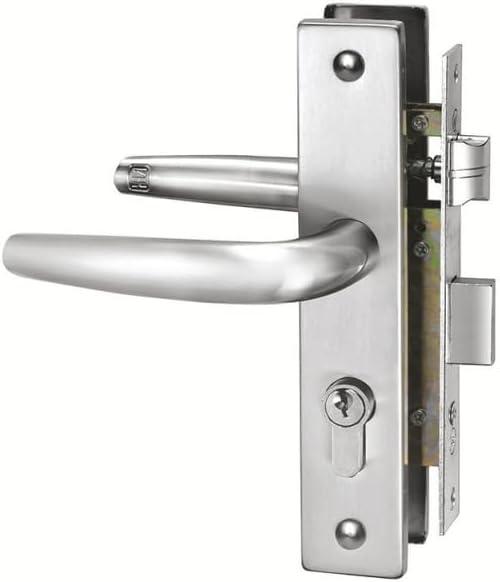 ARTIBETTER Door Handle Lock Stainless Steel Interior Panel Locking Heavy-Duty Front Door Easy Install Modern Security 4.72X 7.48 Inch