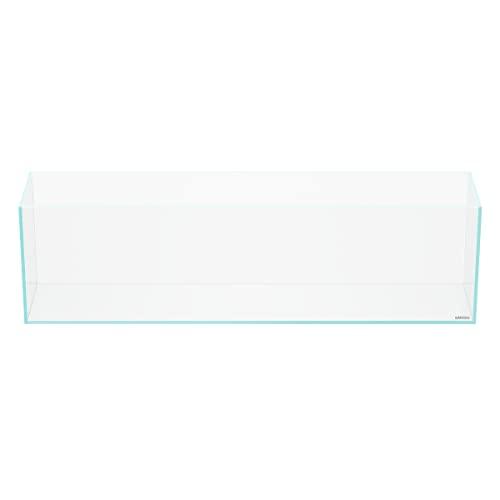 LANDEN 90L 10.8 Gal Rimless Low Iron Aquarium Long Fish Tank, Bookshelf Aquarium, W35.4×D7.87×H9.84 in(90x20x25cm) 6mm Thickness with Black Nano Foam Leveling mat Included