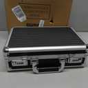 LOCKCURX File Organizer Storage Box - 14.2 x 9.4 x 4.5 Inch Medium, Portable Locking Storage Totes with Dual Combination Locks for Cash, Documents & Valuables - Black