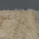 OLANLY 3x5 Machine Washable Small Bedside Rug, Soft Fluffy Shaggy Rugs for Living Room, Bedroom, Indoor Floor Carpet for Kids Girls and Boys, Preppy Dorms, Nursery, Home Decor Aesthetic, Beige