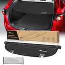 Nilight Trunk Cargo Cover for Mazda CX-5 2017 2018 2019 2020 2021 2022 2023 2024 2025, Retractable Security Shade Rear Cargo Cover, with Trunk Storage Net, 1-Pack