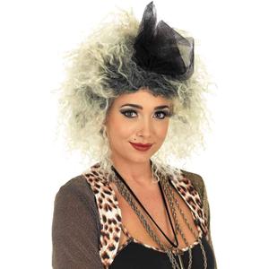 fun shack 80s Pop Diva Wig, Blonde Mullet Wig for Women, Big Hair Rockstar Wig, 80s Wigs for Women, Rock Band Costume Accessory (One Size)