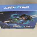 Foam RC Airplane with Cool Led Light, 360 Flip and Headless Mode, Remote Control Airplane RC Plane for Kids Adults Aged 6+, RC Flying Toy for Kids, Birthday Gift - Black Blue