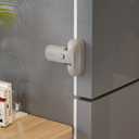 Mom's Choice Gold Awards Winner - EUDEMON 1 Pack Updated Child Proof Refrigerator/Fridge/Freezer Door Lock Apply to Max 1"(25mm) Sealing Strip for Toddlers and Kids, no Tools Need or Drill (Grey) (Gray)