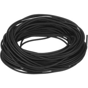uxcell Silicone Foam Seal Strip, 1.5mm(0.06") Dia 8.5 Meters(27.89 Ft) Long Sponge Rubber Weather Seal Strip Round Rubber Cord Solid for DIY Warehouse, Pads, Foam Tubing, Crafts - Black