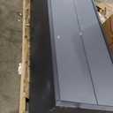 TCE Storage, Metal Cabinet, Perfect for Organizing Garage and Tools, Black/Grey