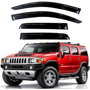KPY Rain Guards Fit for 2003-2009 Hummer H2, Out-Channel Window Visors Vent Wind Deflectors 4PC, Car Accessories for 03-09 Hummer H2