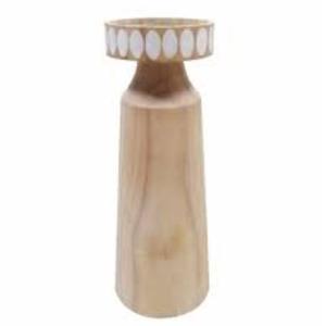 HD 10IN Wood Candle Holder