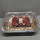 Alpha Living 6 Pack Refill Kit - Disposable Chafing Dish Buffet Set, Welded Body Food Warmers for Parties, Fuel Cans, Half Size Pans, Warming Trays