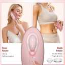 3-in-1 Body Sculpting Machine, Rechargeable Vacuum Massager for Skin Firming & Smoothing, Body Contouring Tool for Belly Arms, Legs & Back, Includes 2 Interchangeable Cups and Massage Oil