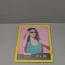 Icona Bay 8x10 Picture Frame, Yellow Colored Solid Wood Scandinavian Style Frame for Photo, Pizzazz Collection