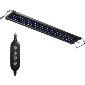 NICREW ClassicLED Gen 2 Aquarium Light, 18 Watts, Dimmable LED Fish Tank Light with 2-Channel Control, White and Blue LEDs, Size 24 to 30 Inch