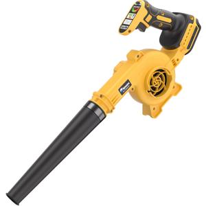 20V Cordless Leaf Blower - 4-Speed Electric Blower, Lightweight for Quick Yard Cleanup, Patio, Driveway & Dust Removal - Complete Lawn Care Blower Kit(Only Tool,Yellow)