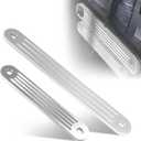 TSP-1 & TSP-2DP Transom Support Plate Kit for Top & Lower Bolt Holes 15"x2" & 12"x2" with 10" Hole Spacing 3/8" Thick Cast Aluminum 2-Pack Marine Boat Reinforcement Secure Fit