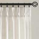 Nanspring 108 Inch Extra Long Pinch Pleated Linen Curtains 2 Panels for Living Room Bedroom Natural Cream Semi Sheer Boho Rustic Farmhouse Curtain Back Tab Light Filtering High Ceiling 9ft Drapes