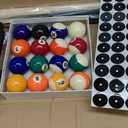 95pcs Pool Table Accessories Set - Balls, Triangle, Rack, Cue, Chalk, Tips, Stickers, Cloth, Brush & Cleaner Set