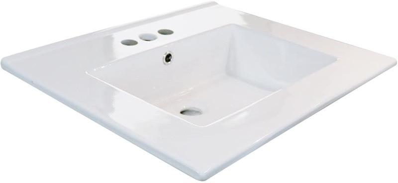 Bush Furniture 32Wx18.5D Inch Ceramic Drop In Basin