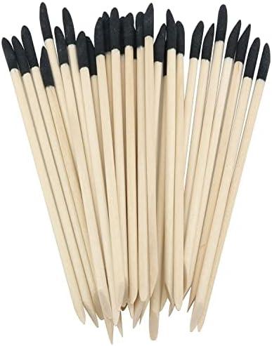 Sanding Sticks DGBRSM 30pcs Black 37mm Matchsticks Double-Side Slanted Sanding Twigs Fine Detailing Sanding Sticks for Plastic Models Wood Hobby