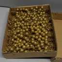 24 Pack 9 Inches Glitter Artificial Berry Stems, 15 Berries per Stem, Christmas Tree Picks Ornaments, DIY Xmas Wreath, Floral Arrangements Home Dcor, Winter Wonderland Decoration