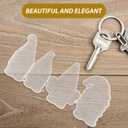 Tofficu Silicone Keychain Mold 2 Pieces 6.49X2.95 Inch Resin Casting Molds for DIY Uv Resin Crafts Bee Designs Holiday Decorations and Jewelry Making